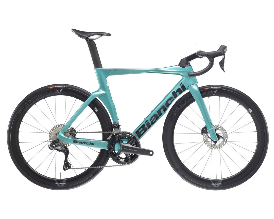 Aero silniční kolo Bianchi Oltre Comp 105 di2 12s celeste