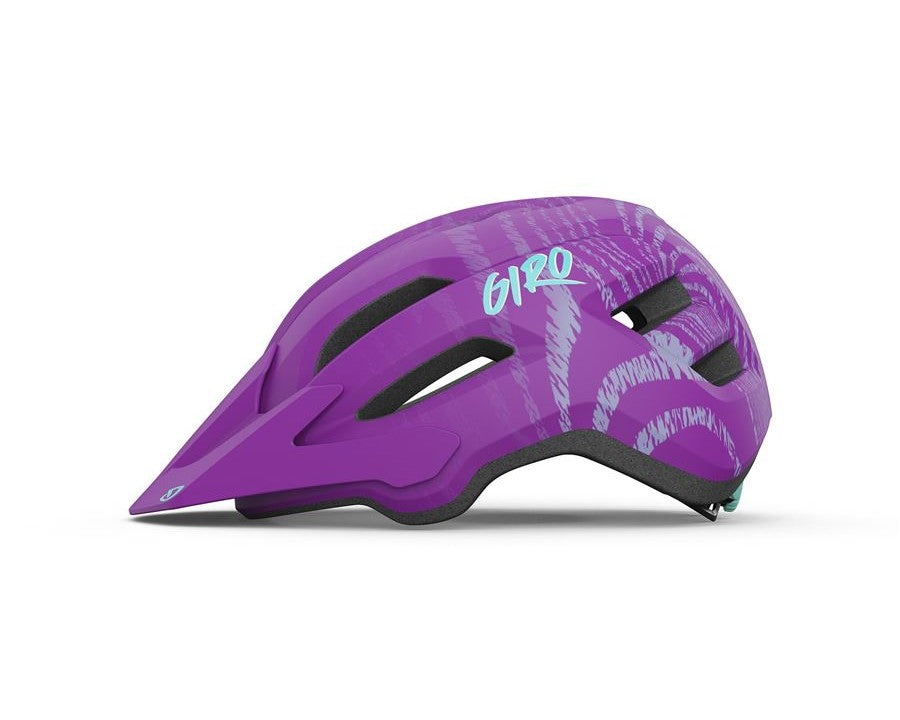 Dětská cyklistická přilba GIRO Fixture II Youth Mat Purple Ripple