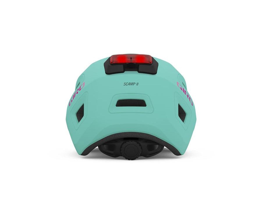 Dětská cyklistická přilba GIRO Scamp II LED Mat Screaming Teal S