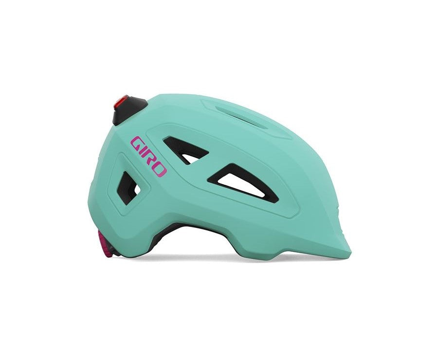 Dětská cyklistická přilba GIRO Scamp II LED Mat Screaming Teal S