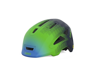 Dětská cyklistická přilba GIRO Scamp II MIPS Mat Blue/Green Towers S