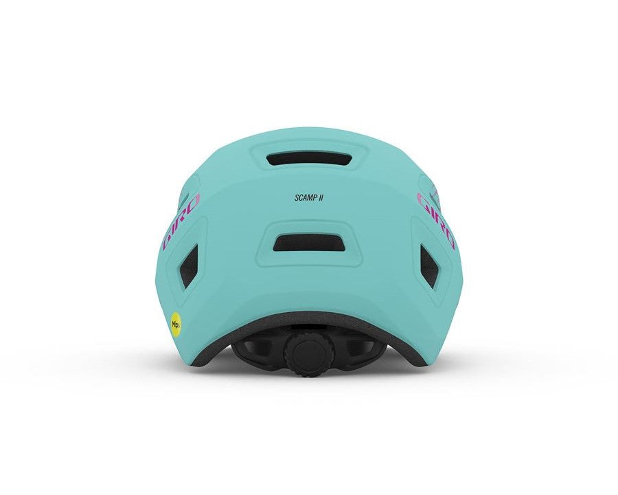 Dětská cyklistická přilba GIRO Scamp II MIPS Mat Teal/Pink Towers XS