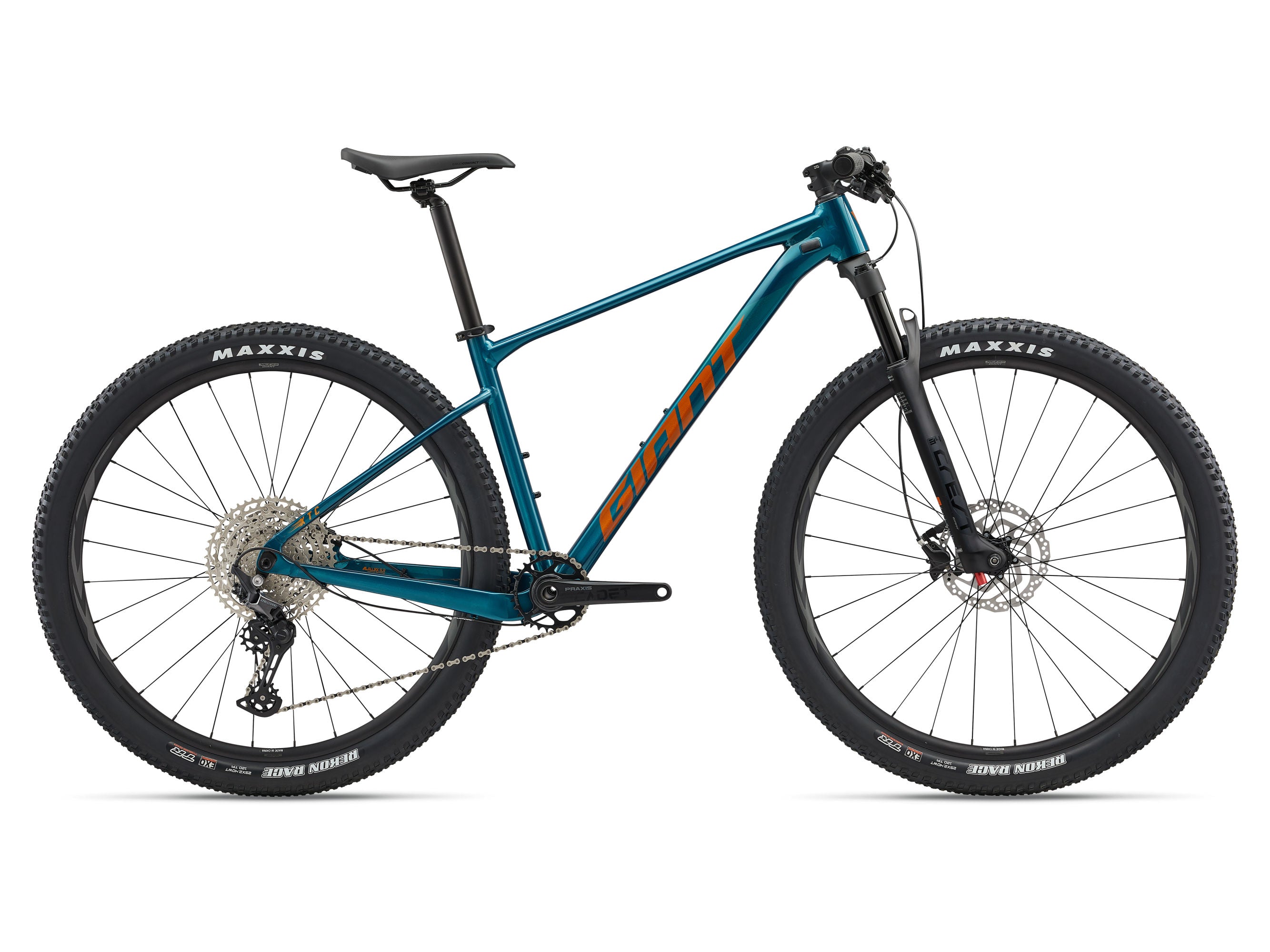 Giant XTC SLR 29 2 2025 - Výkonnostní XC kolo s hliníkovým rámem ALUXX SLR, vidlice Giant Crest 34 RRL a hydraulickými kotoučovými brzdami.