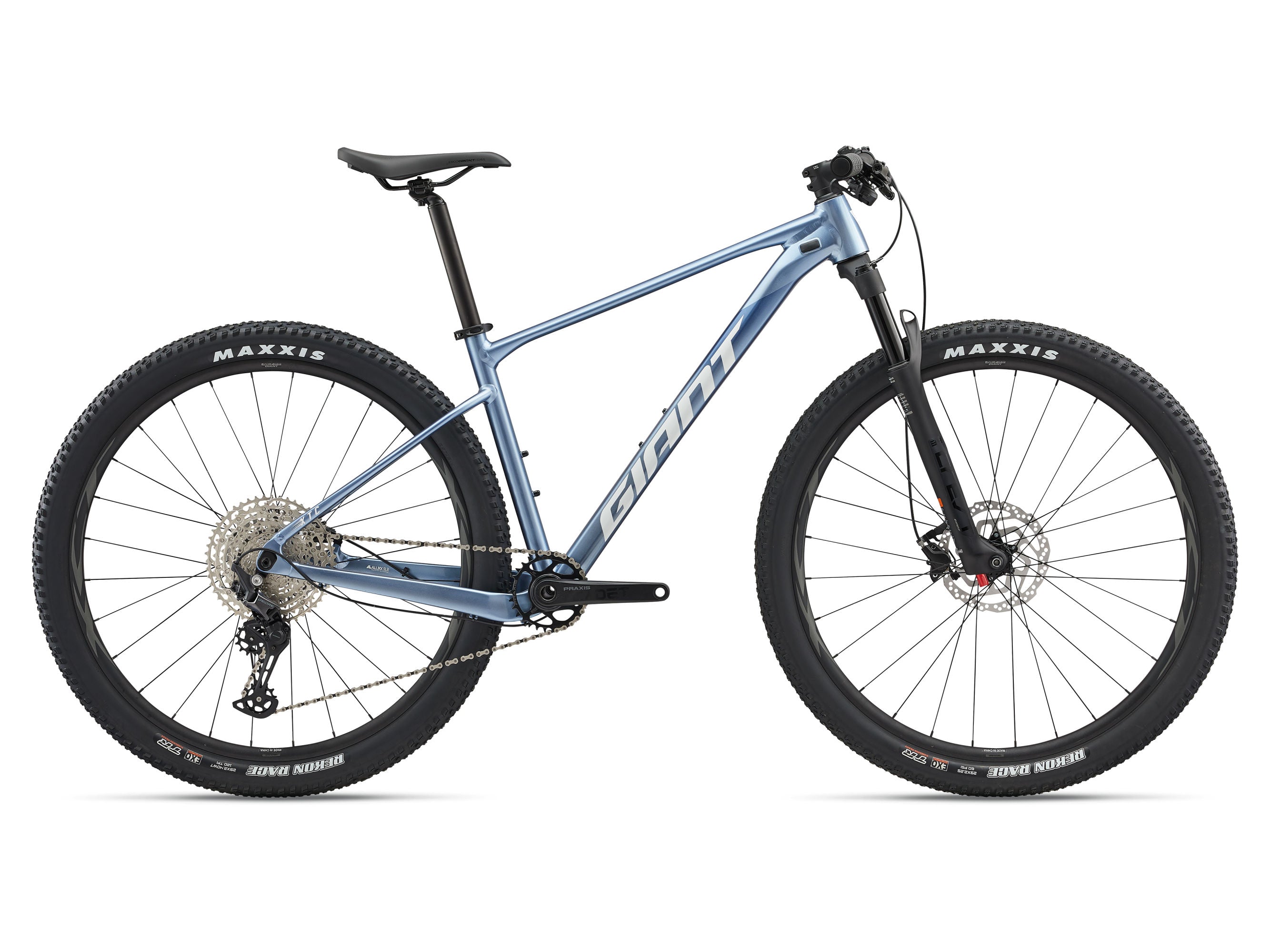 Giant XTC SLR 29 2 2025 - Výkonnostní XC kolo s hliníkovým rámem ALUXX SLR, vidlice Giant Crest 34 RRL a hydraulickými kotoučovými brzdami.