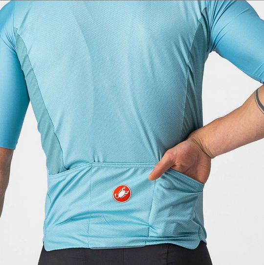 Pánský dres Castelli Bagarre Jersey Celeste Blue