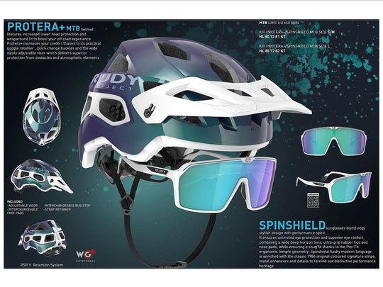 Rudy Project Protera Plus + Spinshield Iridescent Iridescent Blue